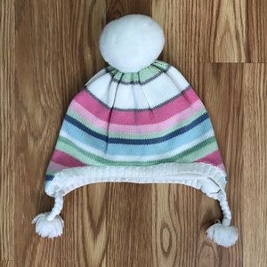 🔴 5/$25 ~ Gymboree Striped Pom-Pom Beanie (little girl)